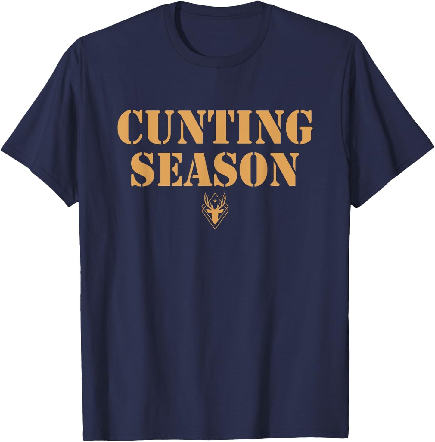 Cunting Season Shirt - Hunting Counting Season T-Shirt - T-Shirt | Navy