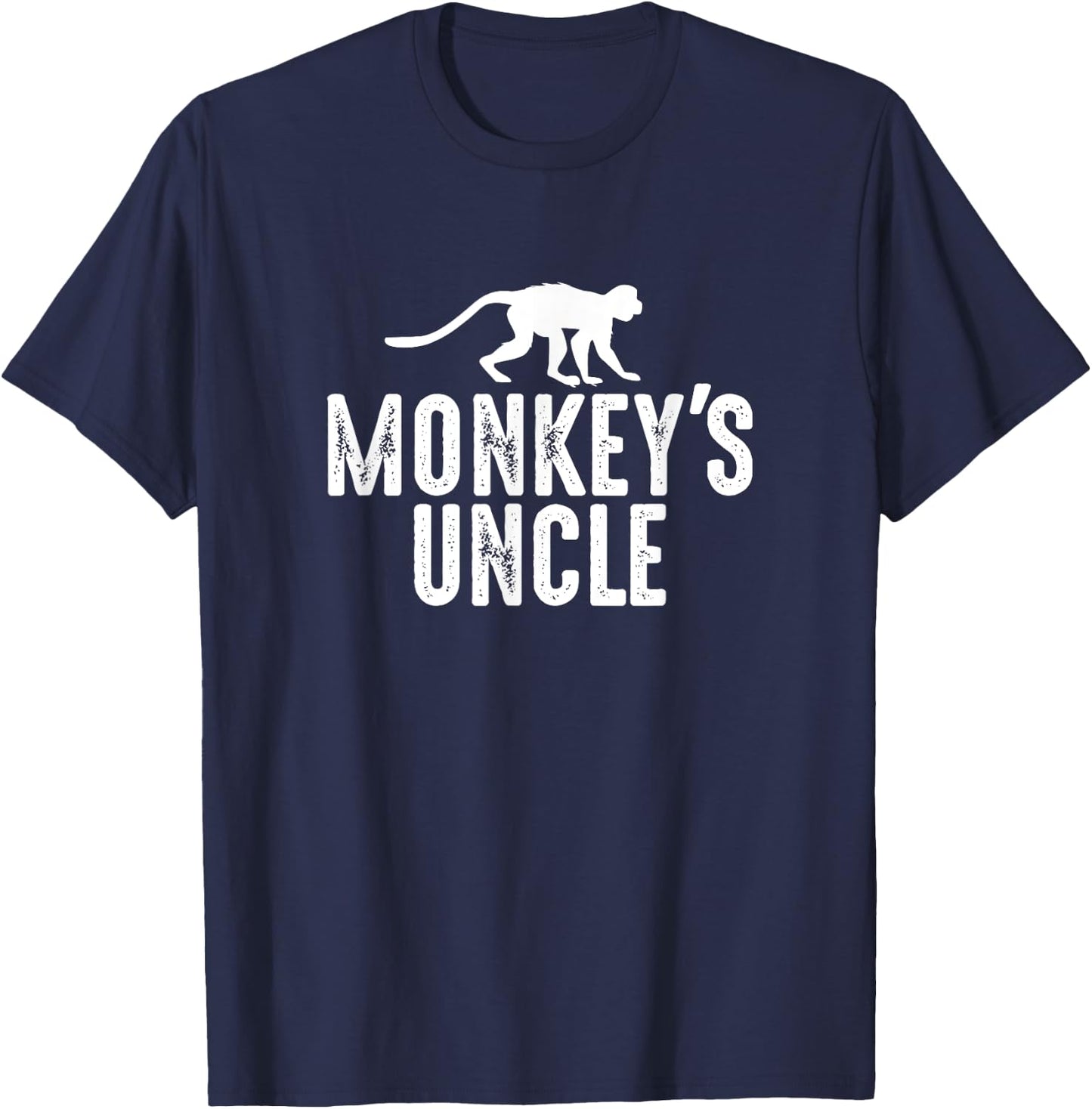 Monkey's Uncle - Funny Monkey Lover Gift Jungle Animal Lover T-Shirt - T-Shirt | Navy