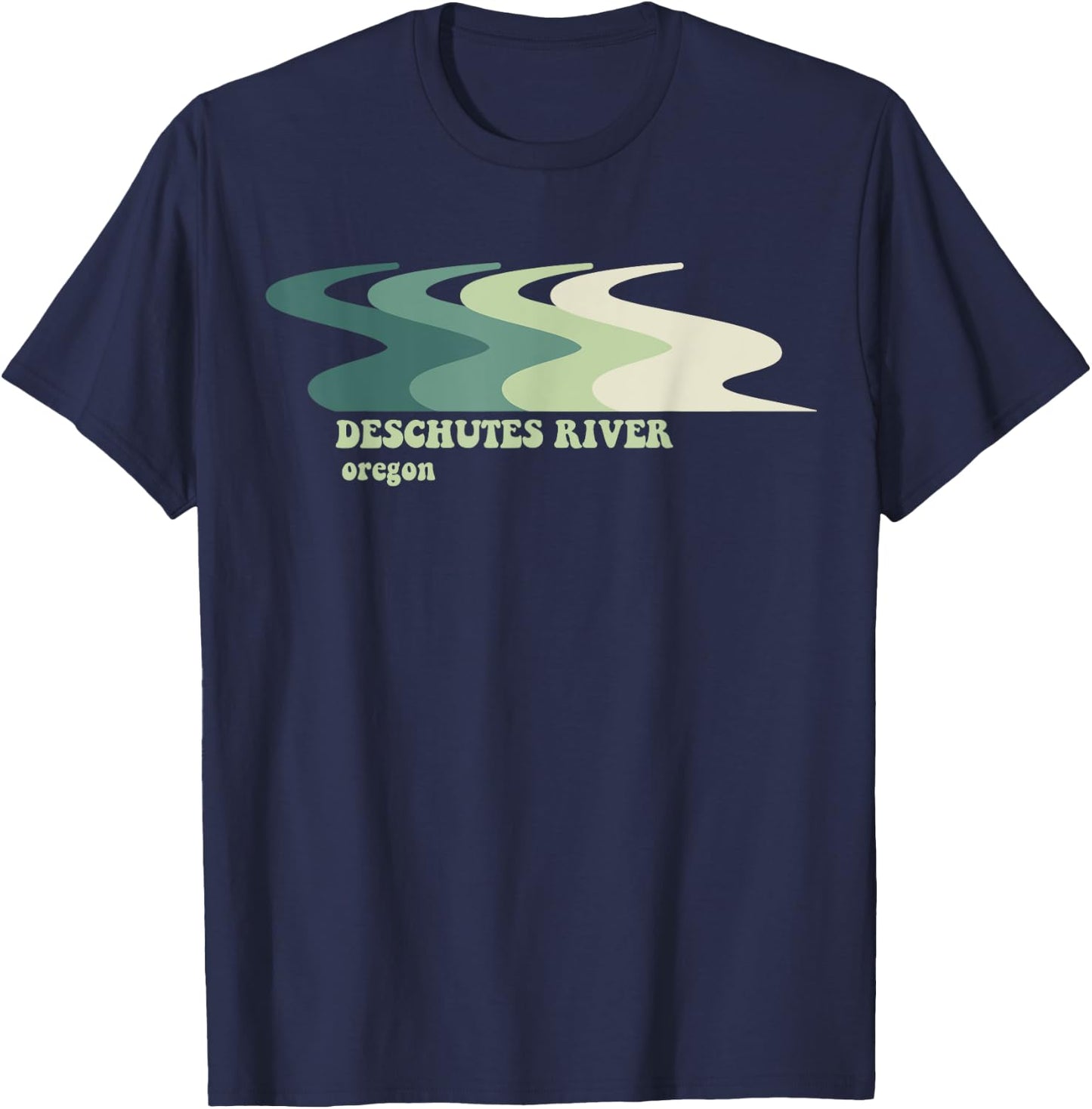 Deschutes River Oregon T-Shirt - T-Shirt | Navy