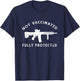 I Identify As Vaccinated Woke Anti-Vax Anti Vaccine Not Vaccinated Fully Protected 2A Anti Vax T-Shirt - T-Shirt | Navy