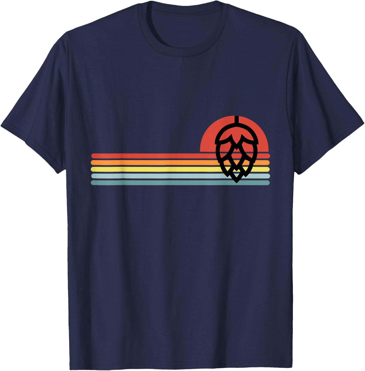 Hops Home Brew Craft Beer Shirts Women Vintage T-Shirt - T-Shirt | Navy