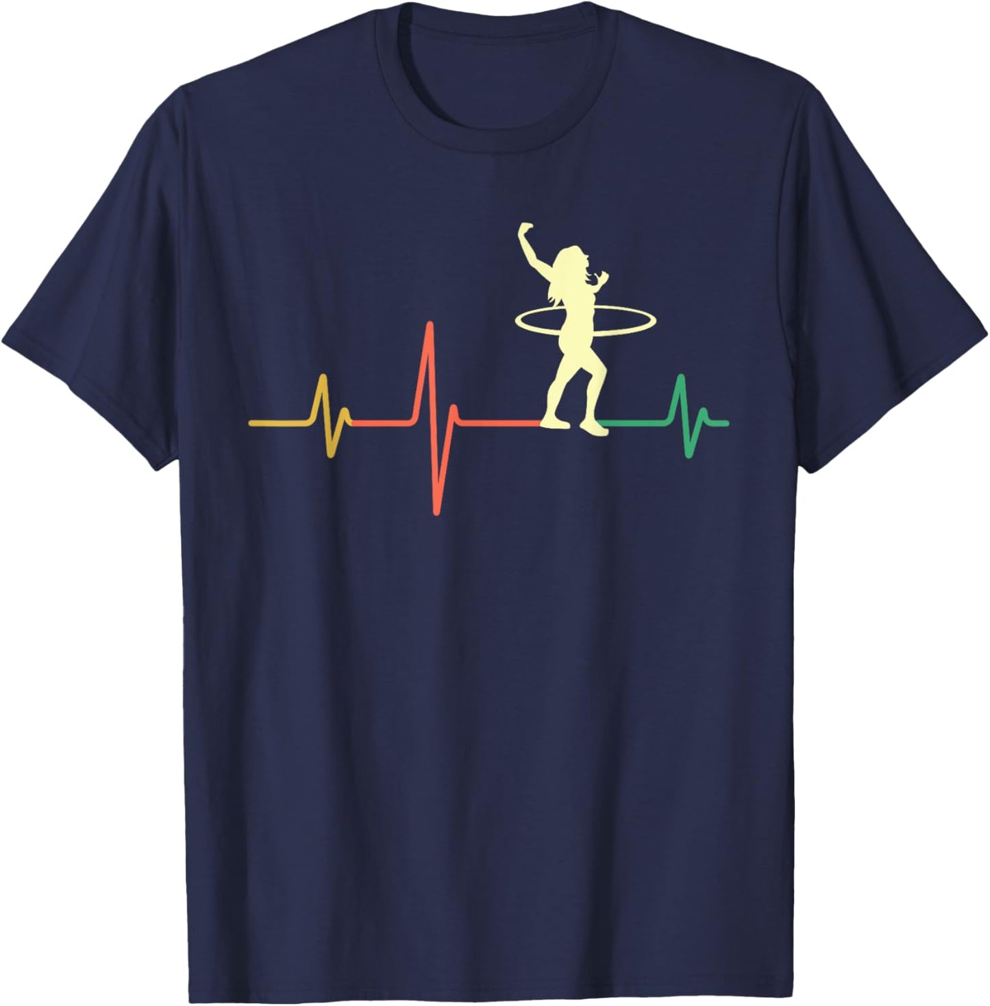 Hula Hoop Heartbeat T-Shirt - T-Shirt | Navy