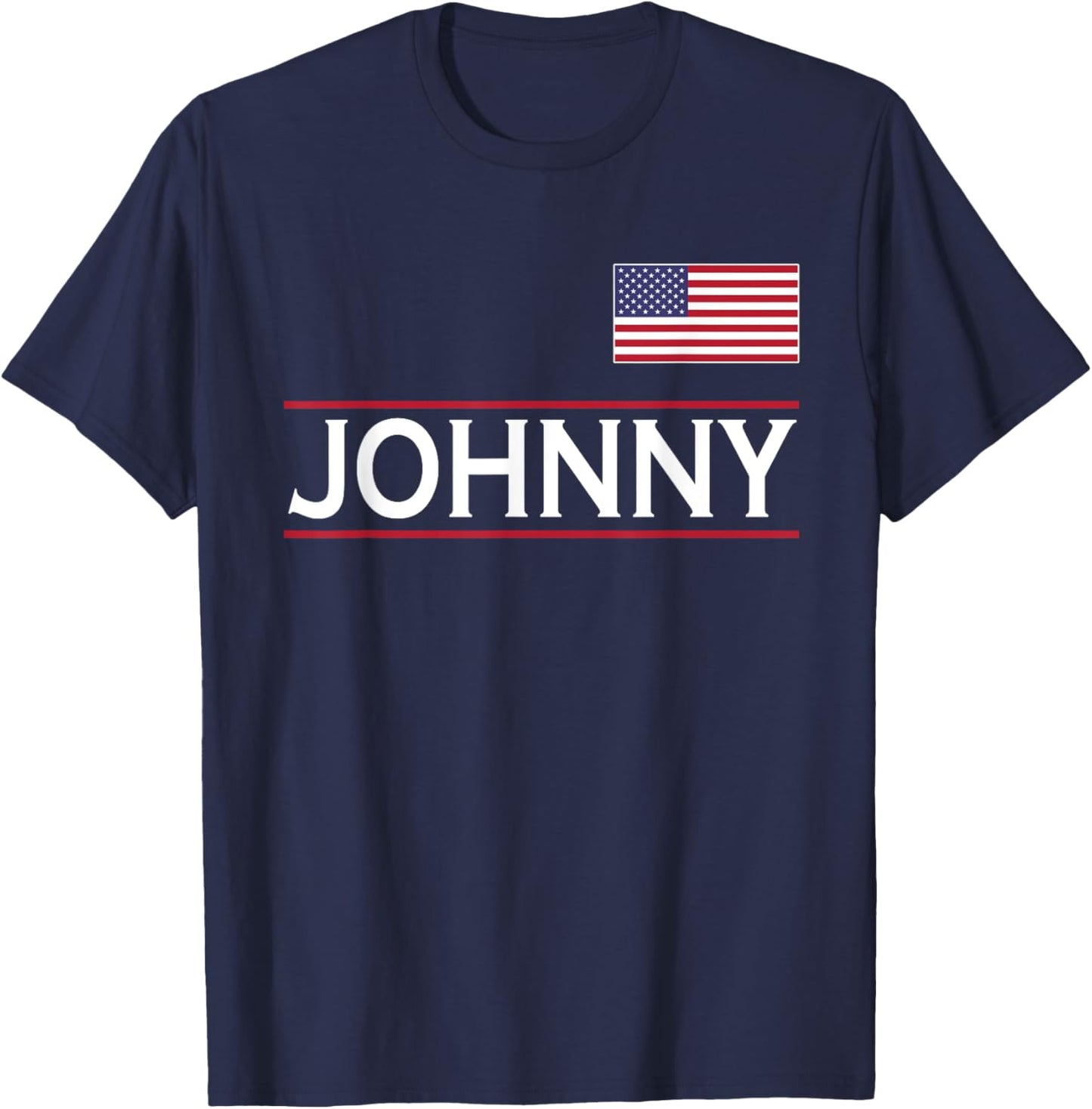 JOHNNY Personalized Name Funny Birthday Gift T-Shirt - T-Shirt | Navy