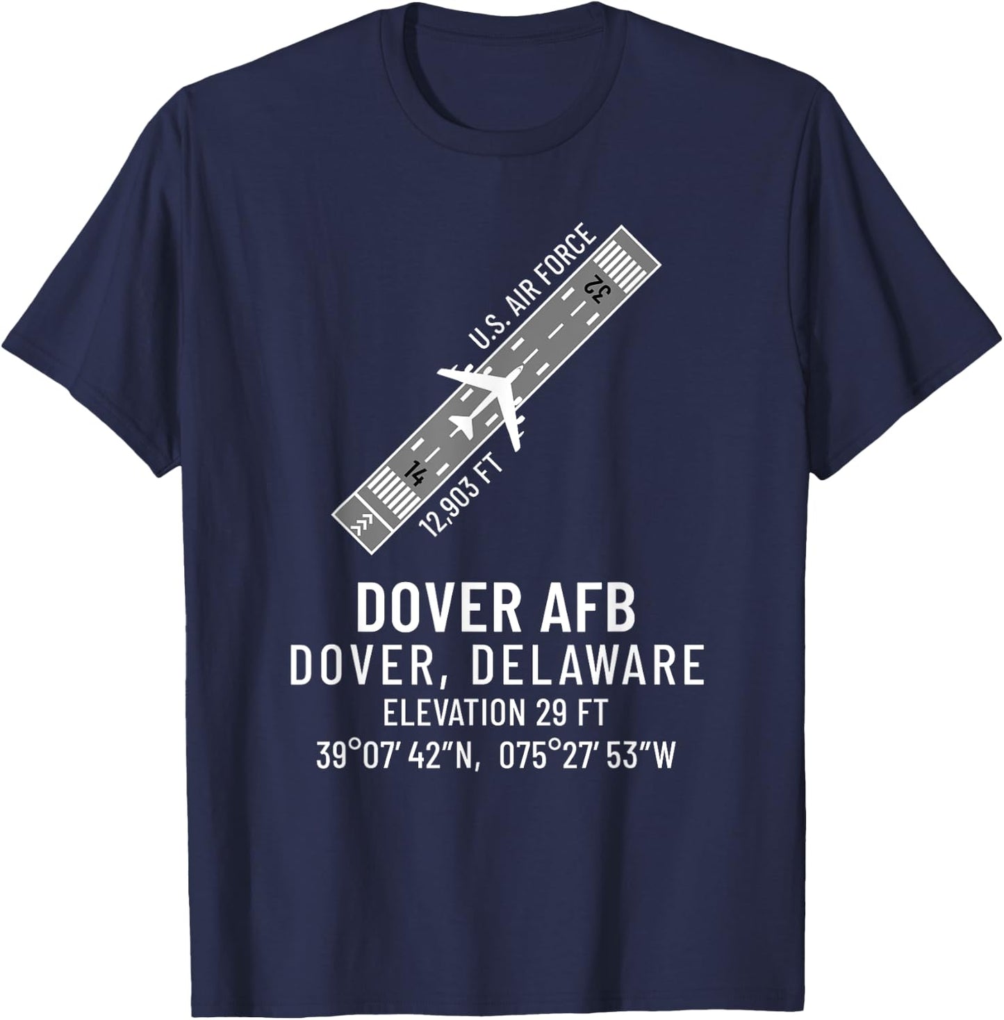 Dover AFB - Air Force Base T-Shirt - T-Shirt | Navy