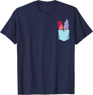 Vintage Ice Cream Summer T-Shirt - T-Shirt | Navy