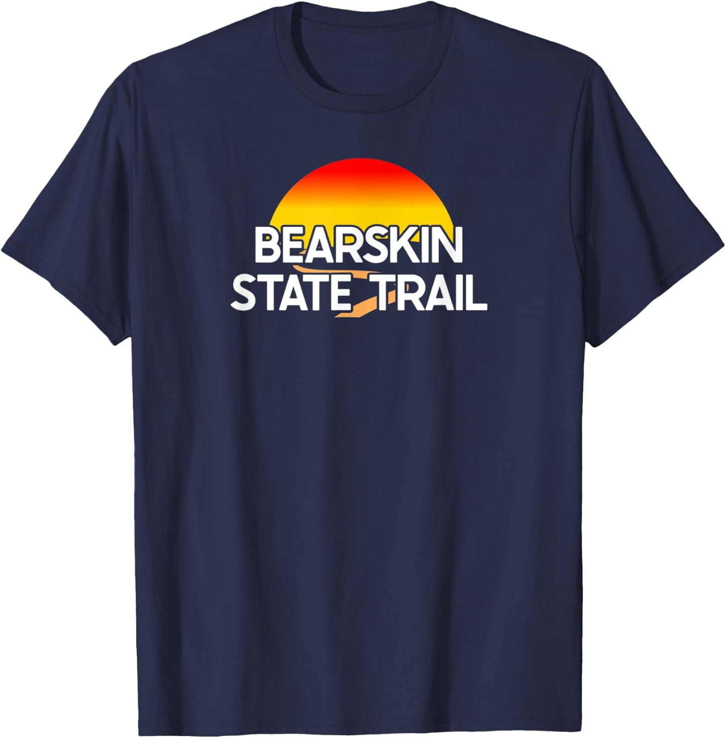 Bearskin State Trail USA Rail Trail Biking T-Shirt - T-Shirt | Navy