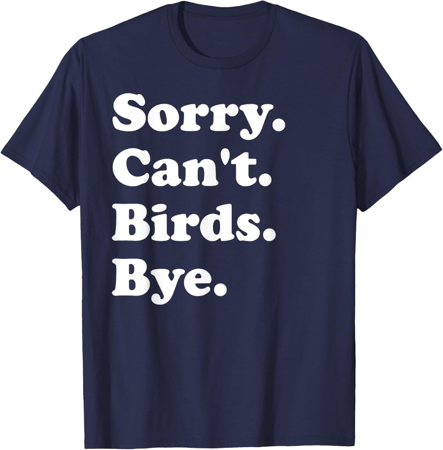 Funny Birds Design Women Boys or Girls T-Shirt - T-Shirt | Navy