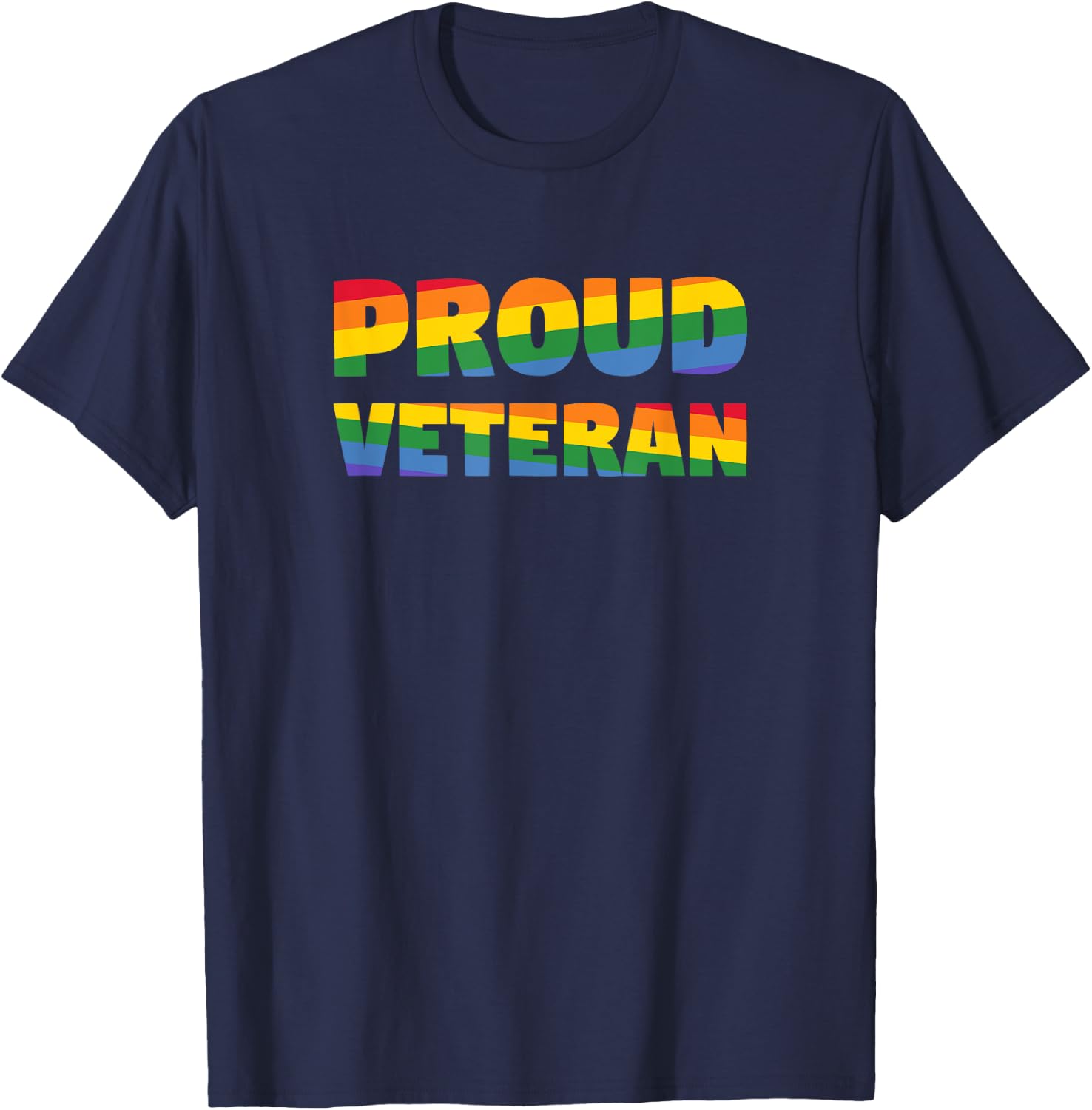 Gay Pride - Veteran Shirt - Gay Veteran Pride Shirt T-Shirt - T-Shirt | Navy