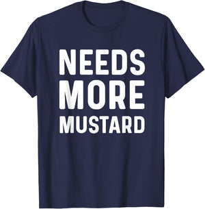 I Love Mustard Lover Needs More Mustard Enthusiast Boys Kids T-Shirt - T-Shirt | Navy