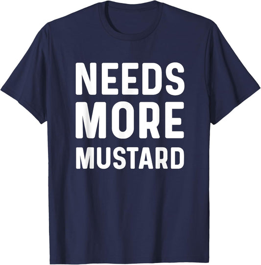 I Love Mustard Lover Needs More Mustard Enthusiast Boys Kids T-Shirt - T-Shirt | Navy