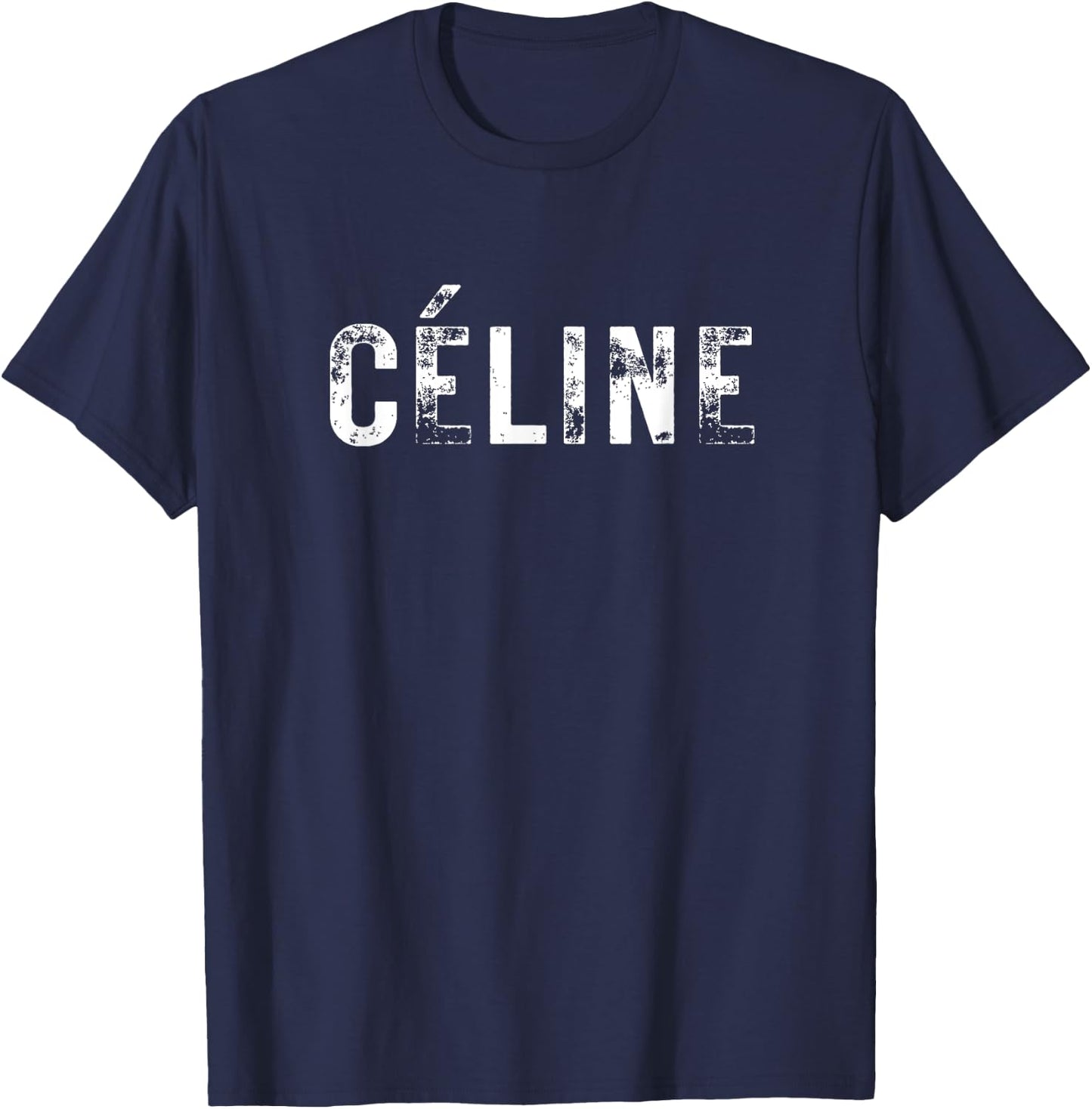 Céline Hello My Name Is Name Badge First Name T-Shirt - T-Shirt | Navy