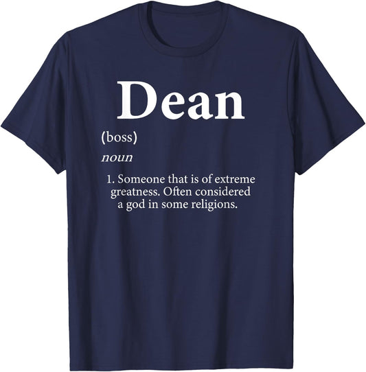 Dean Definition Funny Personalized Name Costume For Dean T-Shirt - T-Shirt | Navy