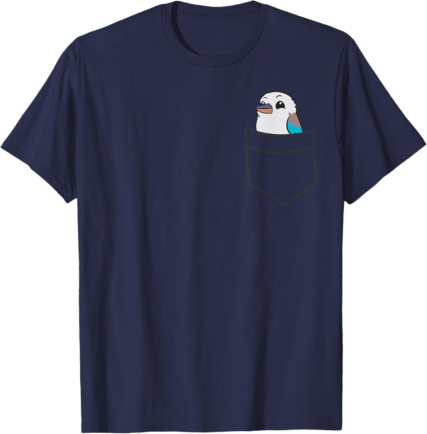 Cute Kookaburra In The Pocket T-Shirt - T-Shirt | Navy