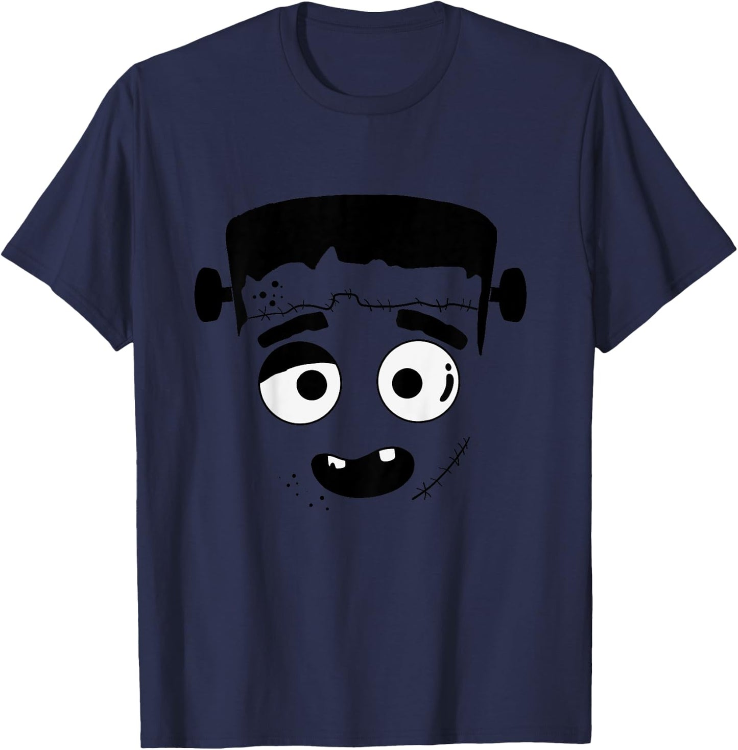Frankenstein Monster Cool Halloween Costume for Boy Girl Kid T-Shirt - T-Shirt | Navy