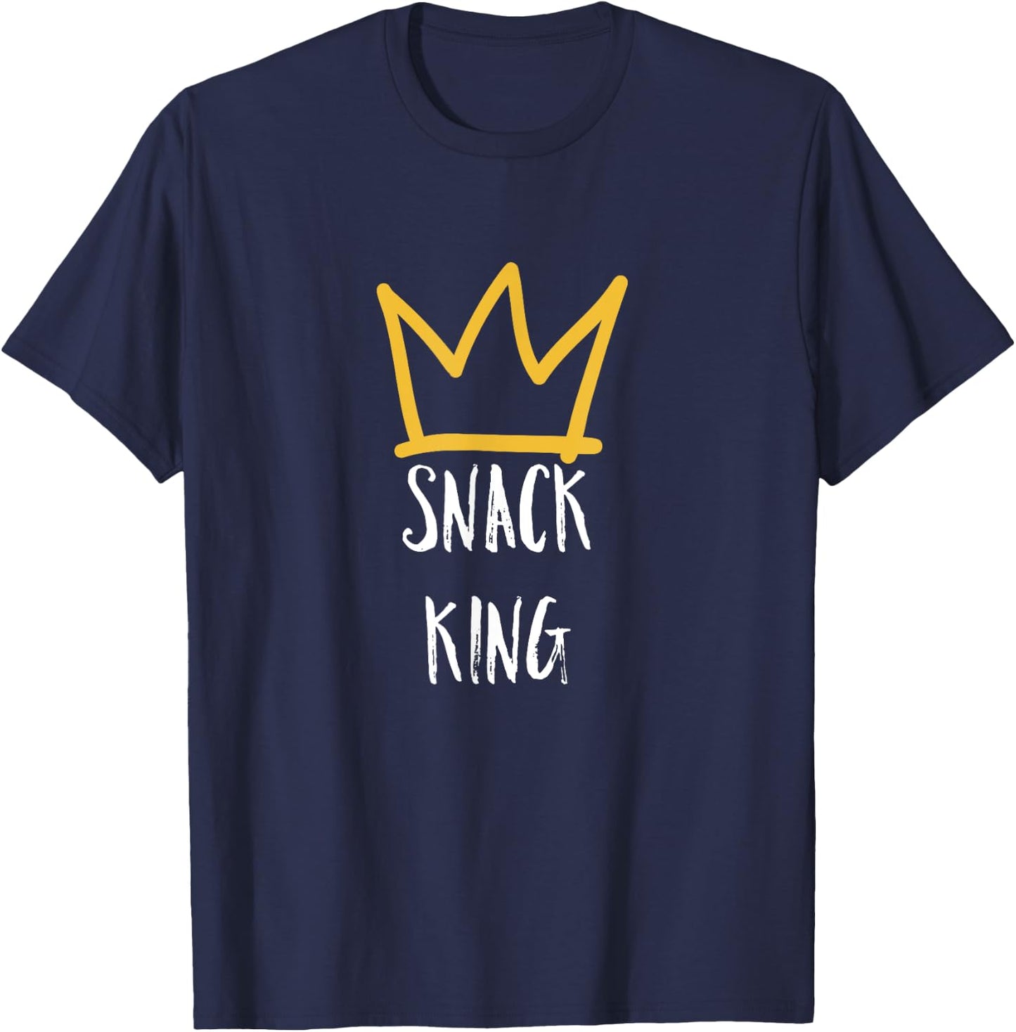 Snack King Funny Snacker Gift T-Shirt - T-Shirt | Navy