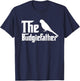 The Budgiefather Parrot Bird Dad Budgerigar Budgie T-Shirt - T-Shirt | Navy