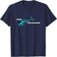 Designed by GeoGearCo Lake Cumberland, Kentucky - Black, Small, -Adults/Kids, Short Sleeve, Classic Fit, Cotton 65% Polyester 35% T-Shirt - T-Shirt | Navy