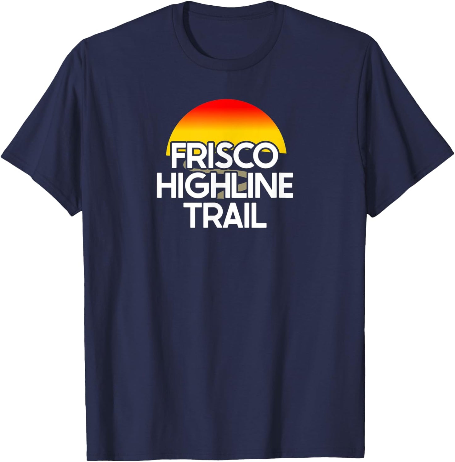 Frisco Highline Trail USA Rail Trail Biking T-Shirt - T-Shirt | Navy