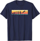 Human Evolution Ultimate Disc Golf Sport Vintage Frisbee T-Shirt - T-Shirt | Navy