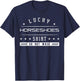 Lucky Horseshoes Shirt Lawn Game Pitch Throwing Pitching T-Shirt - T-Shirt | Navy