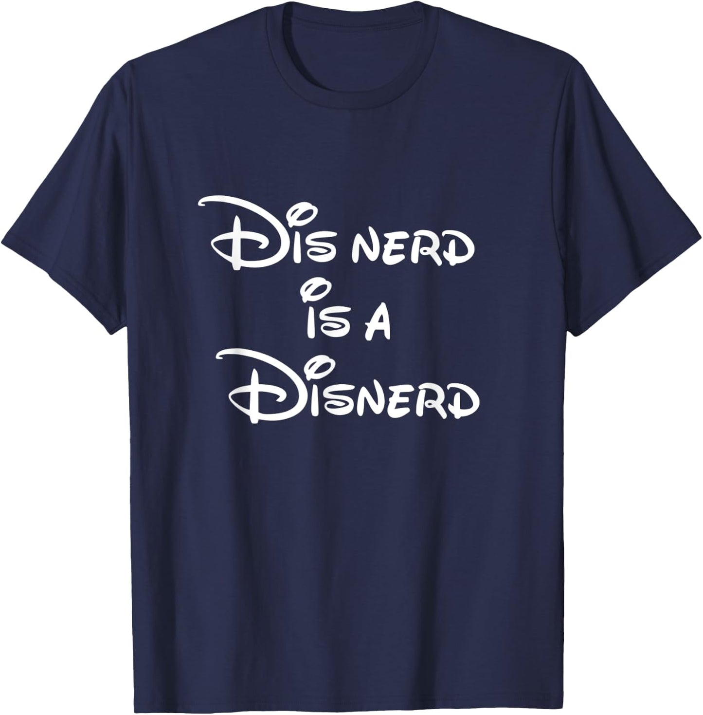 Dis Nerd Is A Disnerd Fairytale T-Shirt - T-Shirt | Navy