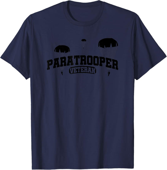 Paratrooper Veteran Airborne Division Infantry T-Shirt - T-Shirt | Navy