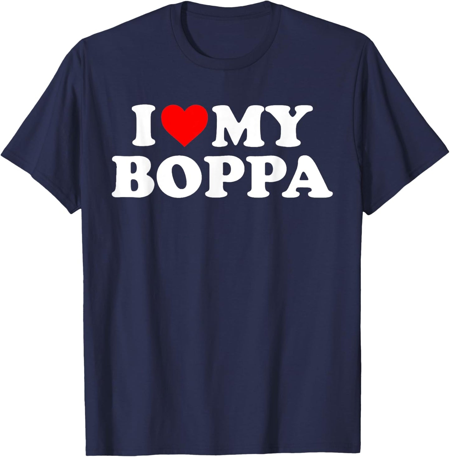 Kids I Love My Boppa T-Shirt - T-Shirt | Navy