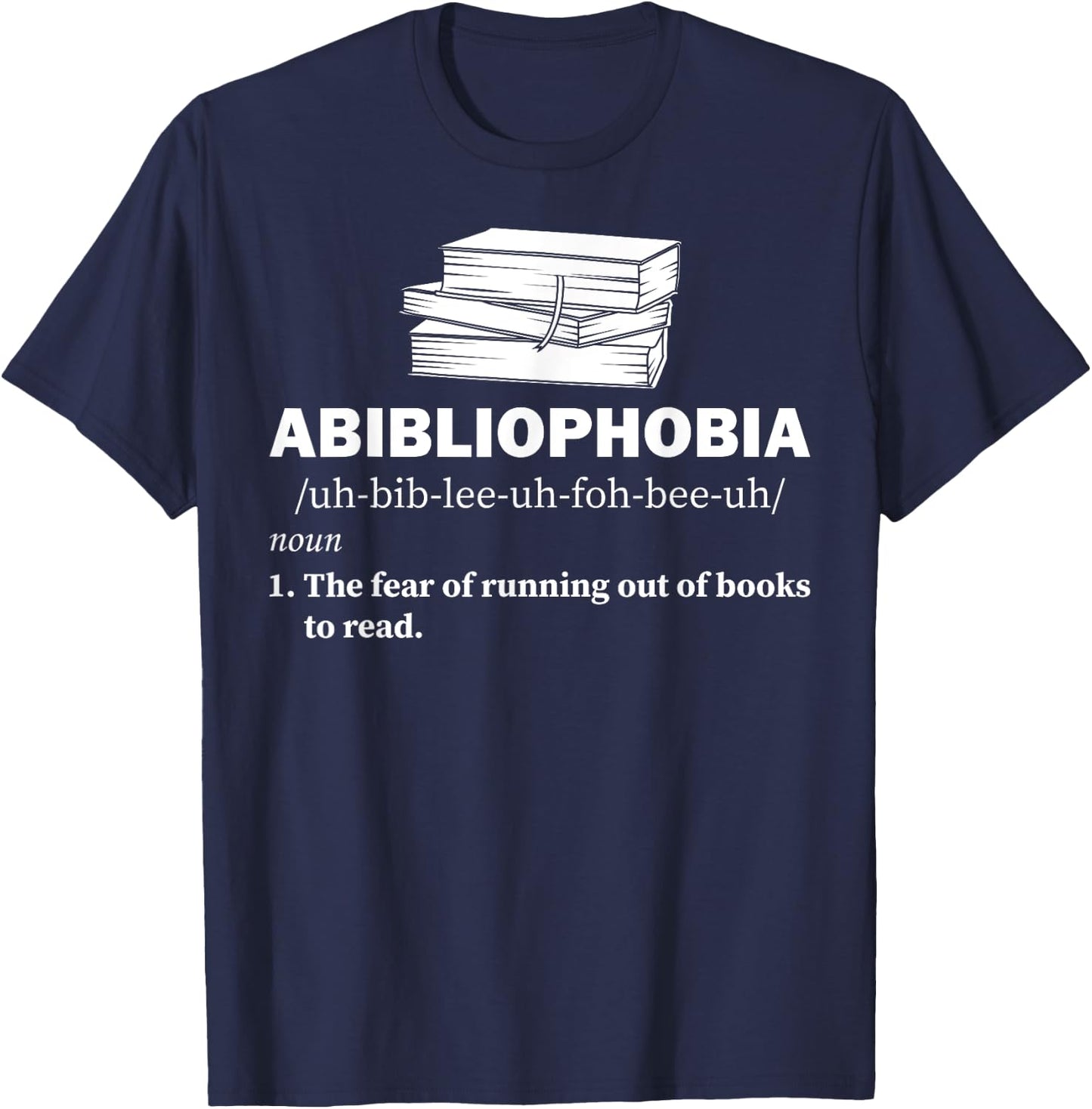Funny Reading Novelty Designs Women Bookworm Humor T-Shirt - T-Shirt | Navy
