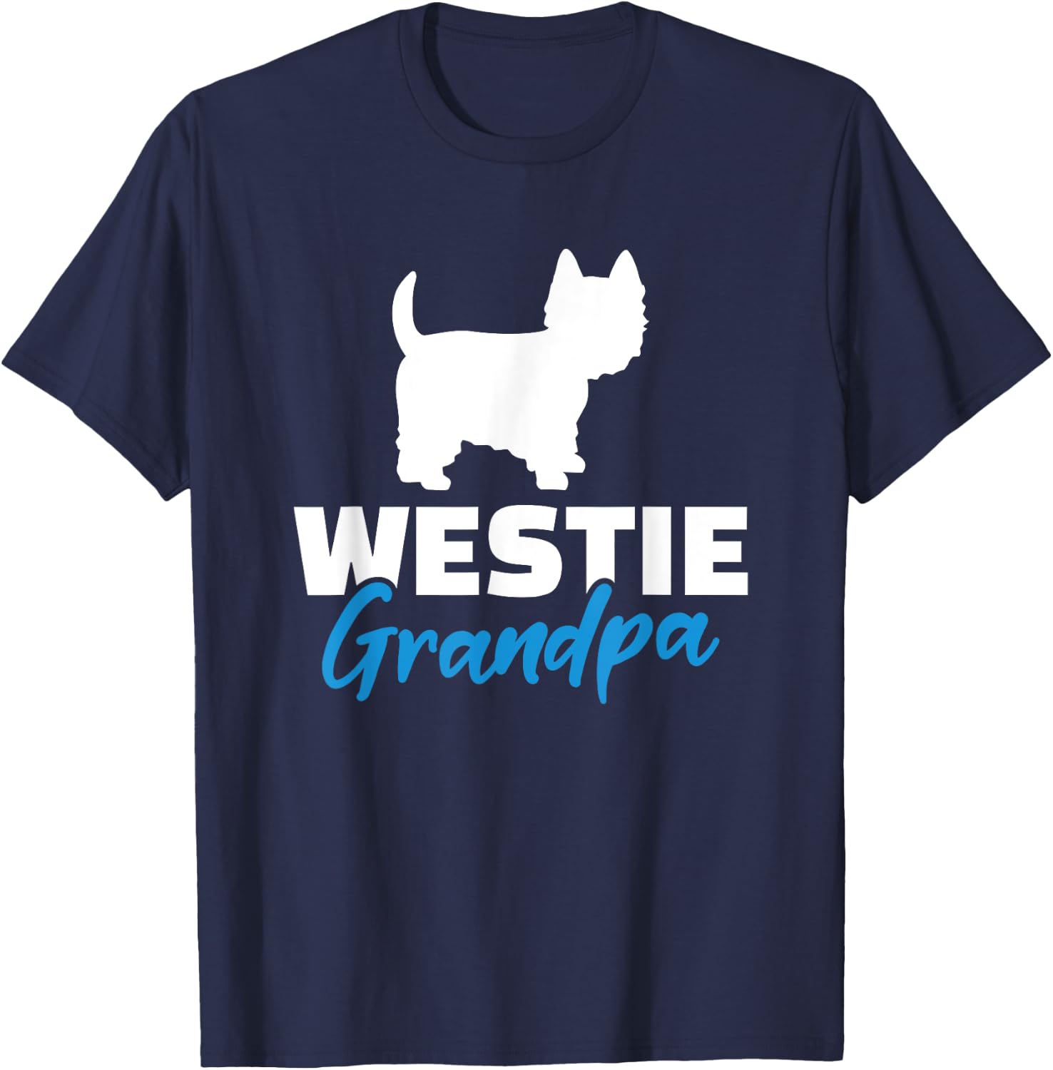 Westie Grandpa T-Shirt - T-Shirt | Navy