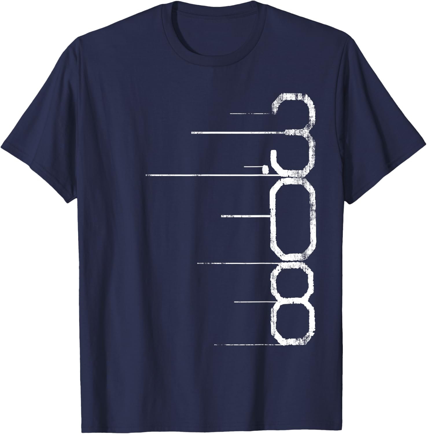 308 Ammo Shirts Hunting Firing Range Gun Lovers T-Shirt - T-Shirt | Navy