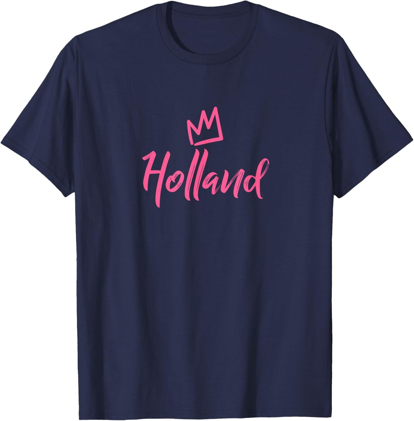 Holland the Queen / Pink Crown Called Holland T-Shirt - T-Shirt | Navy