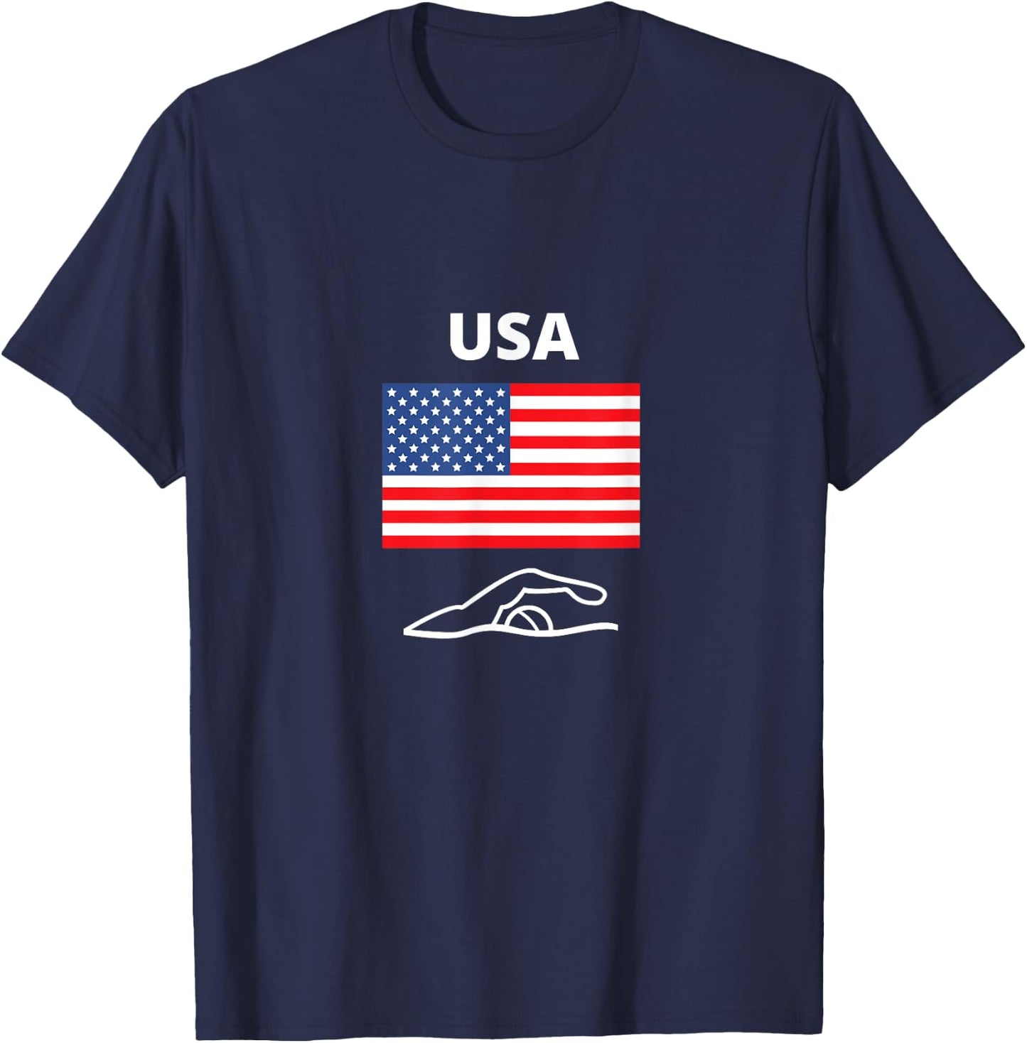 Swim Team USA 2021 T-Shirt - T-Shirt | Navy