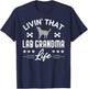 Silver Lab Grandma Living That Life Labrador Retriever T-Shirt - T-Shirt | Navy
