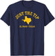 JUST THE TIP / El Paso TX Athletic Design With State T-Shirt - T-Shirt | Navy