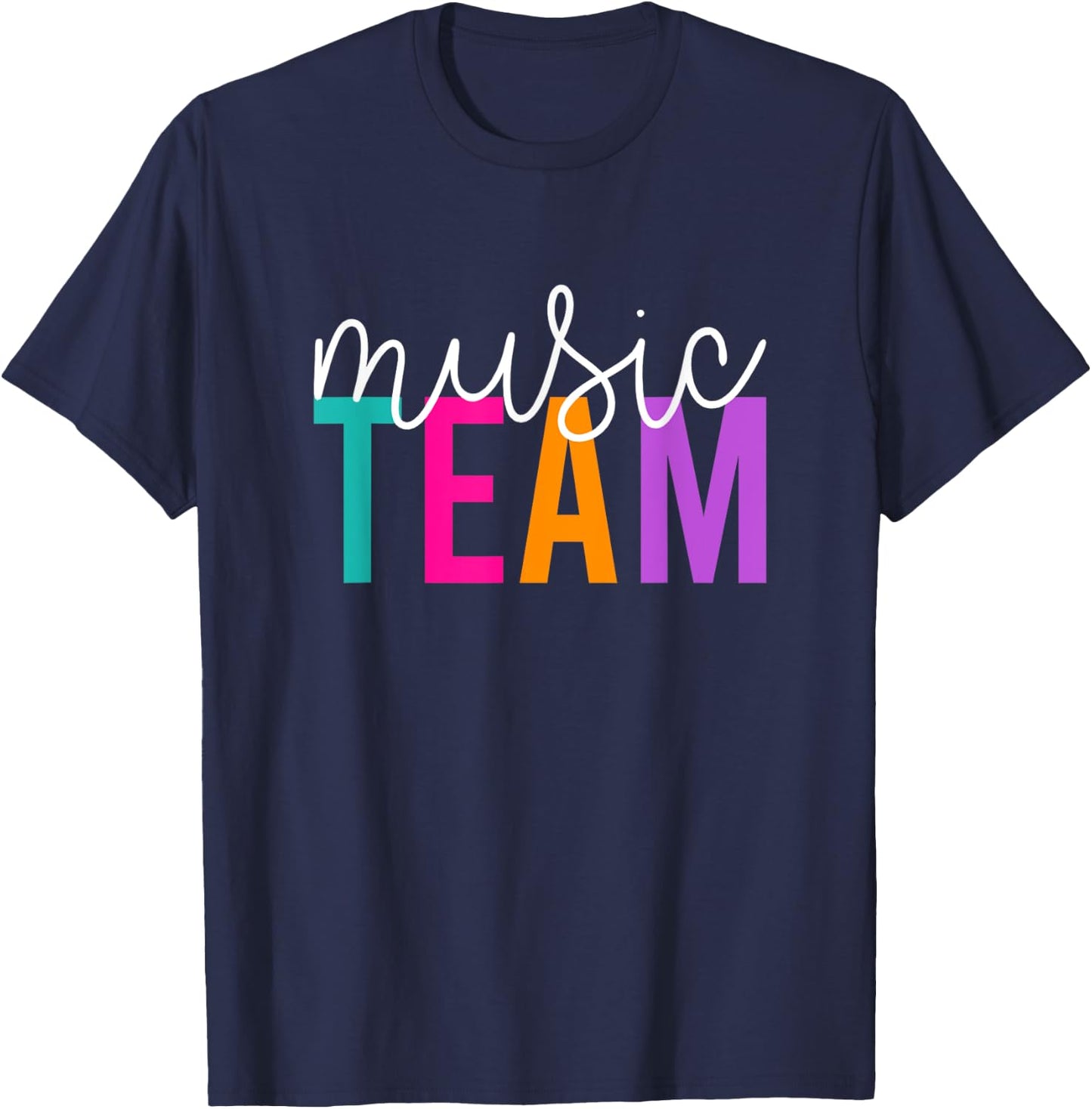 Music Team Choir Band Gift School Teacher Group Women Girls Kids T-Shirt - T-Shirt | Navy