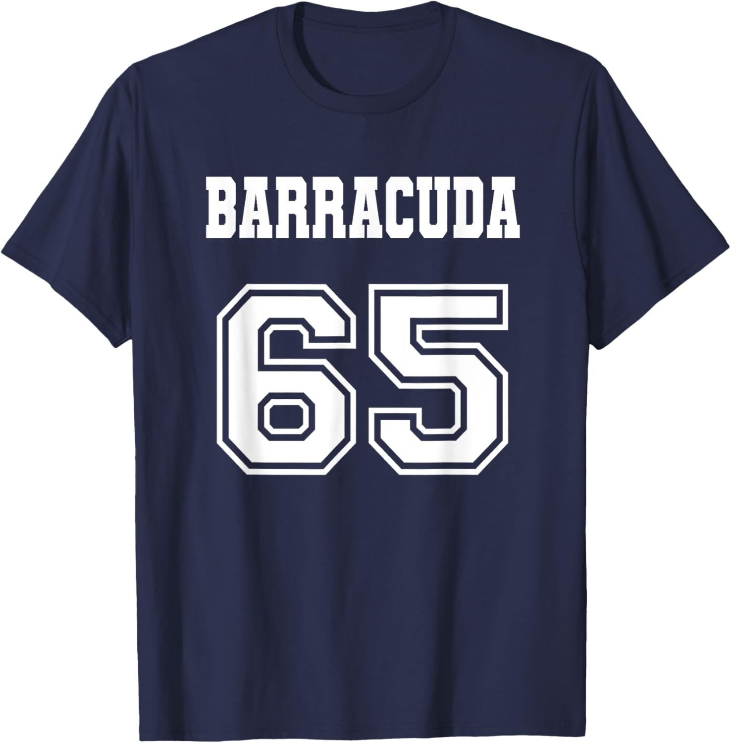 Jersey Style Barracuda 65 1965 Old School Muscle Car Fishing T-Shirt - T-Shirt | Navy