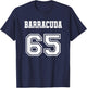 Jersey Style Barracuda 65 1965 Old School Muscle Car Fishing T-Shirt - T-Shirt | Navy
