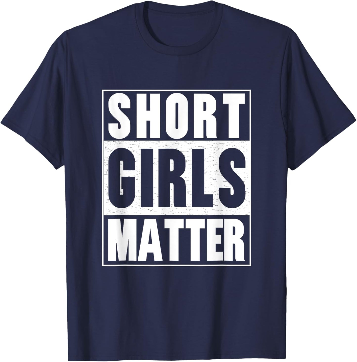 Funny Short Girls Shirts | Fun Size Little But Fierce T-Shirt - T-Shirt | Navy