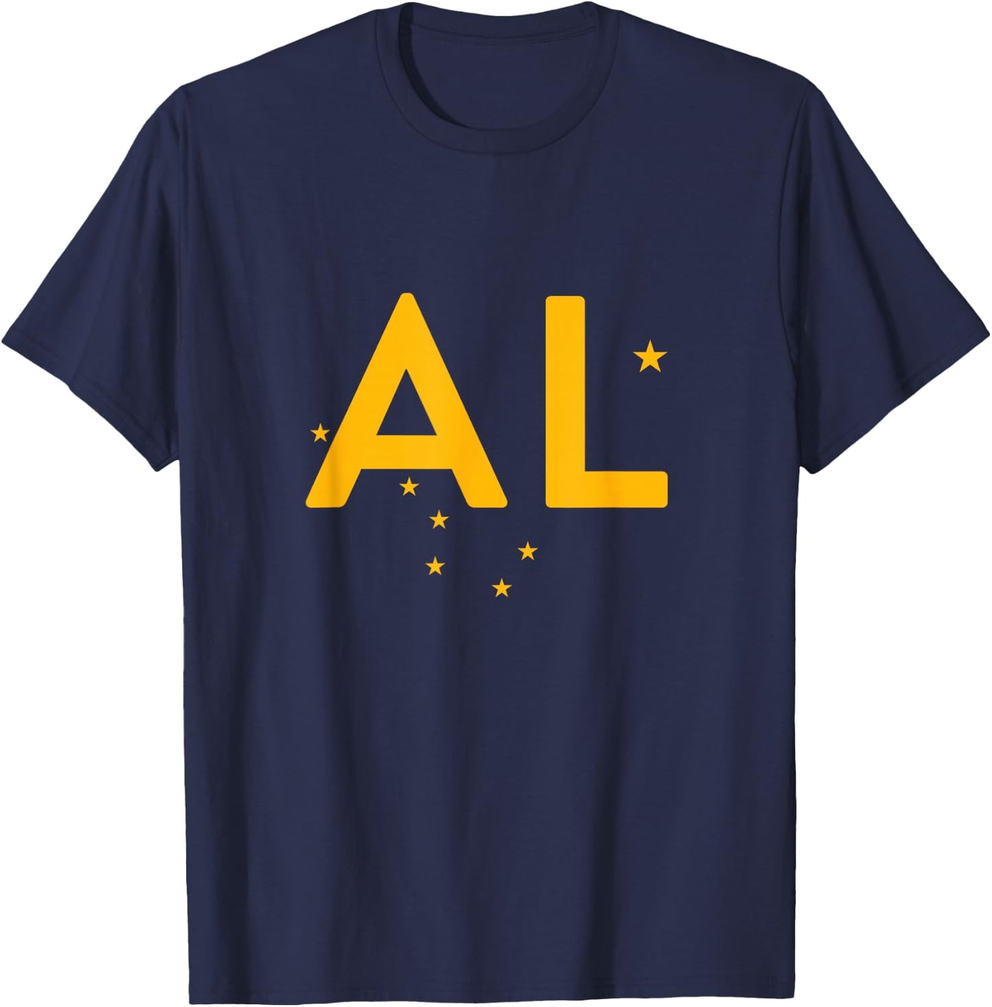 AL - Alaska Three Part Combo Design - Alaskan Flag Part 1 T-Shirt - T-Shirt | Navy