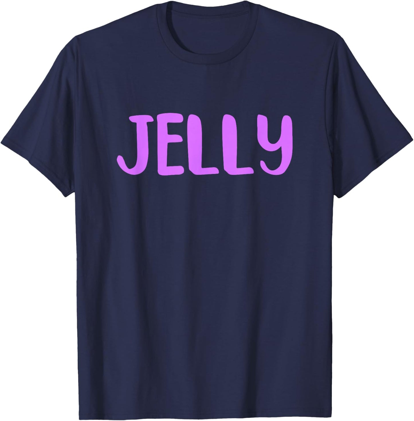 Peanut Butter & Jelly PB&J Matching Couple Halloween Costume T-Shirt - T-Shirt | Navy