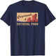 Canyonlands National Park Utah Minimalist Retro Graphic T-Shirt - T-Shirt | Navy