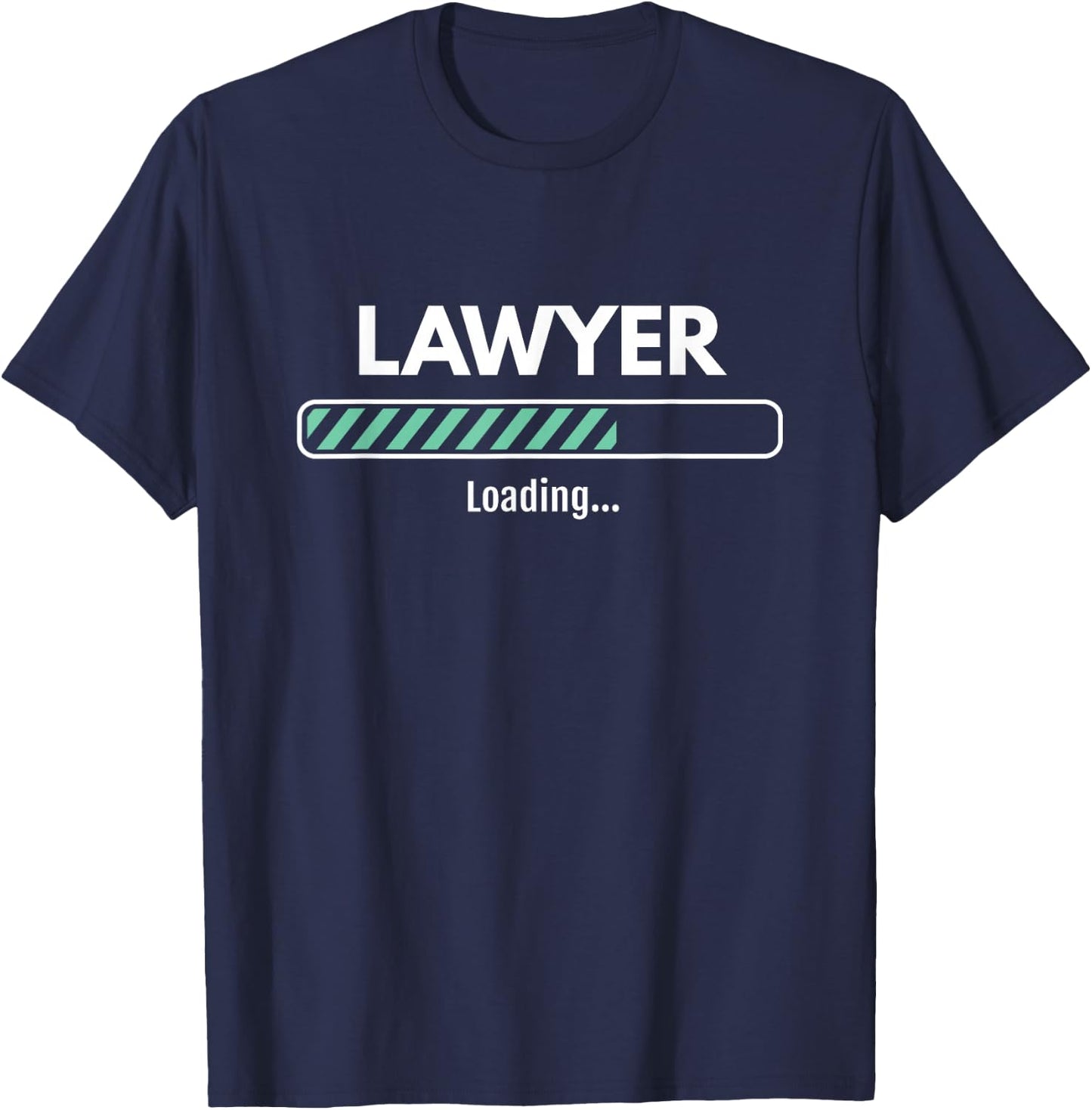 Lawyer Loading Studying Law School T-Shirt - T-Shirt | Navy