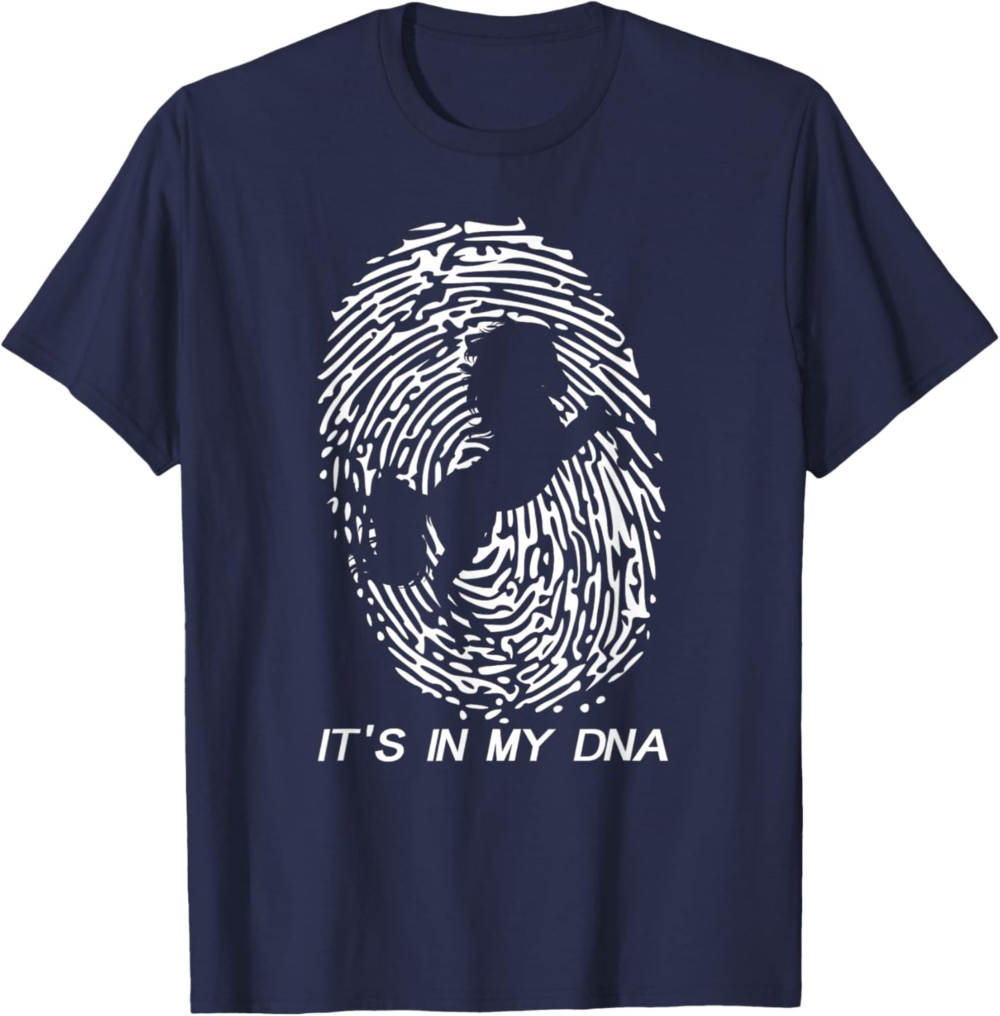Horse - It's in My DNA Shirt Gift Ride Riding T-Shirt - T-Shirt | Navy