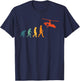 Gyrocopter Evolution Retro Autogyro Vintage Gyroplane T-Shirt - T-Shirt | Navy