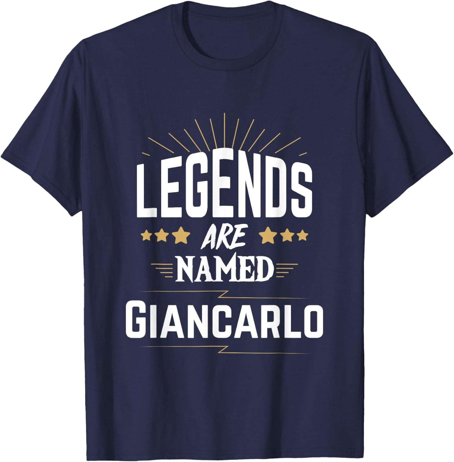 Legends Are Named Giancarlo T-Shirt - T-Shirt | Navy