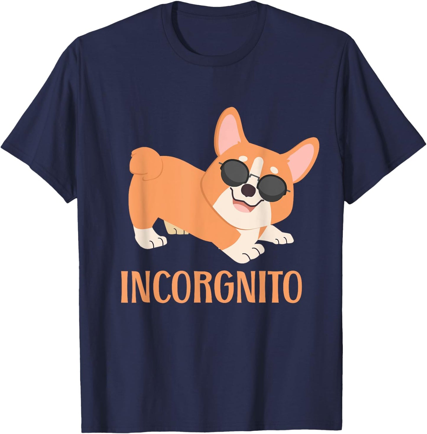 Incorgnito | Welsh Corgi Owner Funny Dog Lover T-Shirt - T-Shirt | Navy