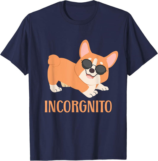 Incorgnito | Welsh Corgi Owner Funny Dog Lover T-Shirt - T-Shirt | Navy