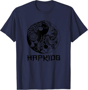 Hapkido yin yang dragon tiger T-Shirt - T-Shirt | Navy