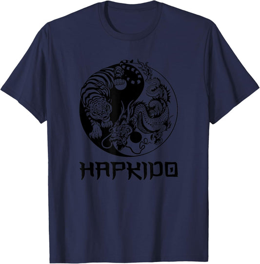 Hapkido yin yang dragon tiger T-Shirt - T-Shirt | Navy
