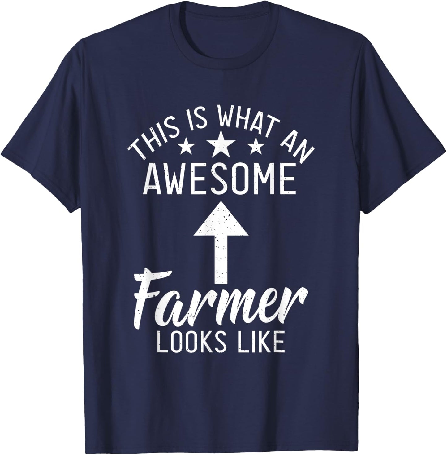 This is what an awesome Farmer looks like Farm Lover Farming T-Shirt - T-Shirt | Navy